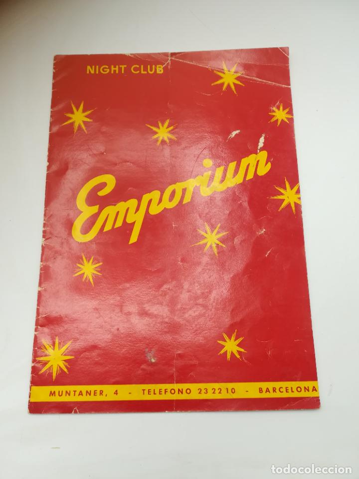 Catalogues publicitaires: CATALOGO PUBLICITARIO. NIGHT CLUB EMPORIUM. BARCELONA. IMAGENES DE ARTISTAS. A&Ntilde;OS 50. VER INTERIOR