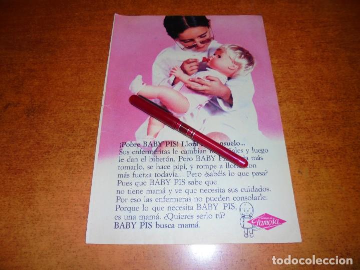 Cataloghi pubblicitari: PUBLICIDAD 1970: MU&Ntilde;ECA BABY PIS DE FAMOSA. LLORA Y SE HACE PIS.