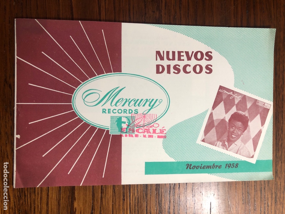 Advertising Catalogs: CAT&Aacute;LOGO MERCURY RECORDS NUEVOS DISCOS 1958