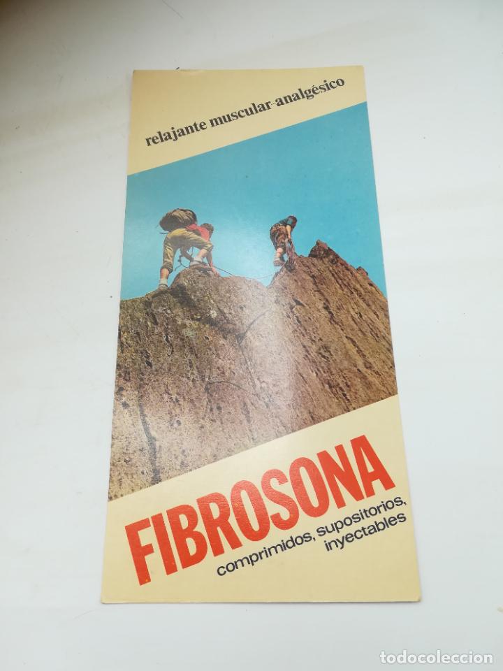 Werbekataloge: PUBLICIDAD FARMACIA. FIBROSONA. RELAJANTE MUSCULAR. EMYFAR, BARCELONA. VER DORSO