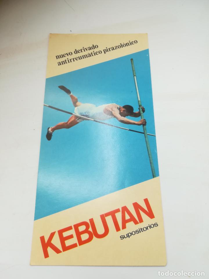 Werbekataloge: PUBLICIDAD FARMACIA. KEBUTAN. ANTIRREUM&Aacute;TICO PIRAZOLONICO. EMYFAR, BARCELONA. VER DORSO