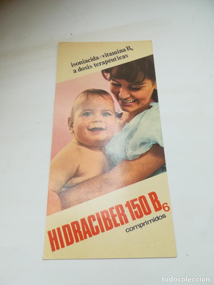 Werbekataloge: PUBLICIDAD FARMACIA. HIDRACIBER 150 B6. ISONIACIDA + B6. EMYFAR, BARCELONA. VER DORSO