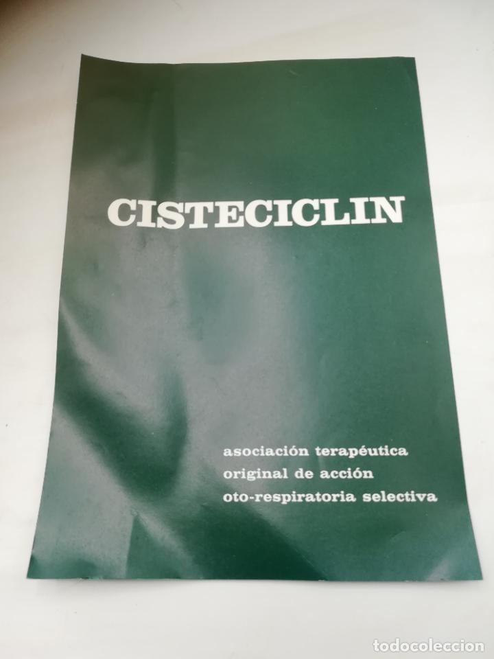 Werbekataloge: PUBLICIDAD DE FARMACIA. CISTECICLIN. LABORATORIOS BERENGUER-BENEYTO. VER DORSO