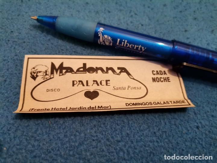 Cat&aacute;logos publicitarios: DISCO MADONNA PALACE SANTA PONCA PALMA DE MALLORCA ANUNCIO PUBLICIDAD PERIODICO 1989
