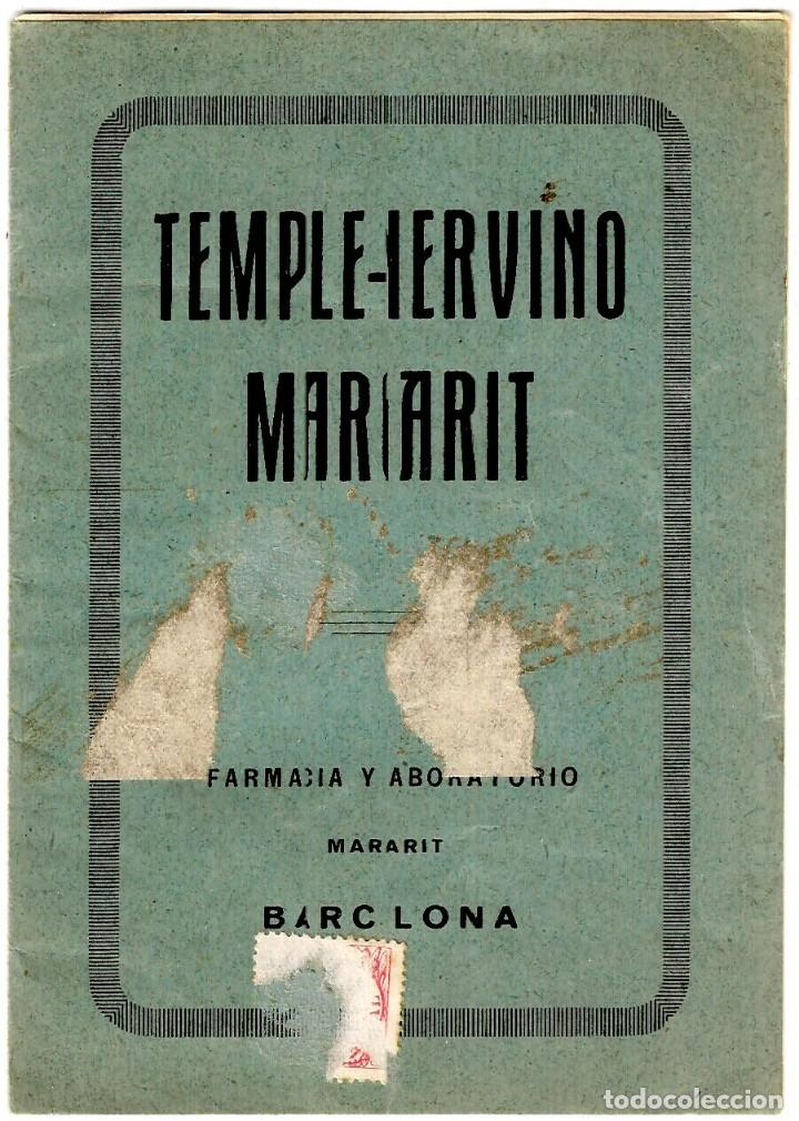 Catalogues publicitaires: Temple-Nervino Margarit - Restaurador del equilibrio org&aacute;nico - De venta en Farmacias - 157x110mm