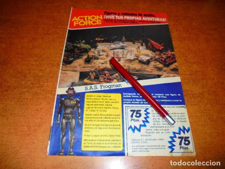Cat&aacute;logos publicit&aacute;rios: PUBLICIDAD 1984: ACTION FORCE - S.A.S. FROGMAN - CON CUP&Oacute;N DESCUENTO DE 75 PESETAS