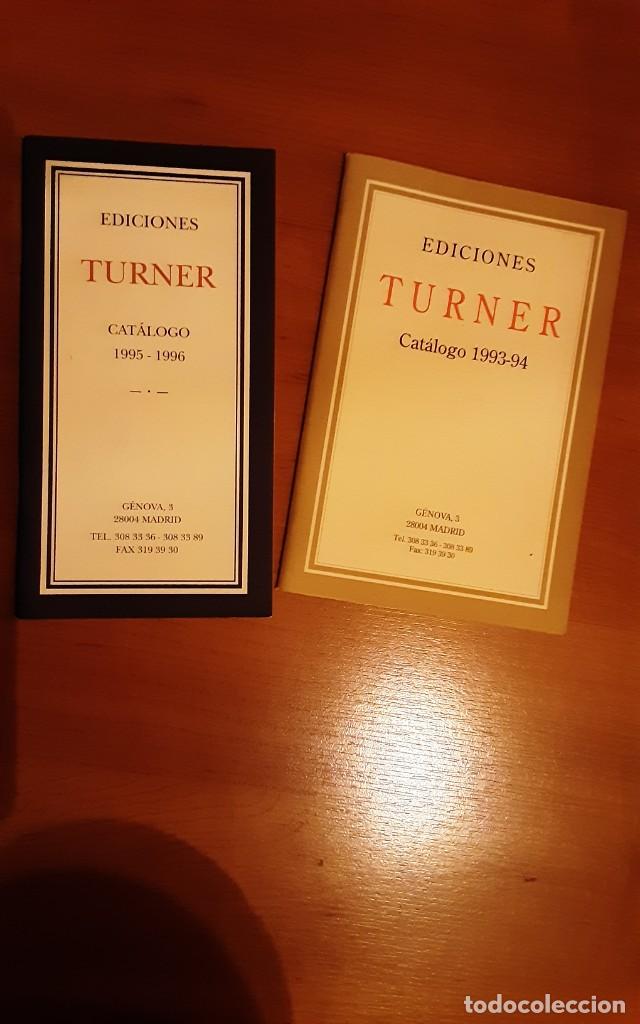 Cat&aacute;logos publicitarios: Cat&aacute;logo libros Ediciones Turner 1993-1994 y 1995-1996