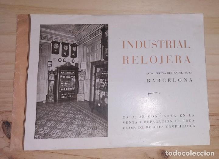 Cataloghi pubblicitari: CATALOGO RELOJES, INDUSTRIAL RELOJERA, BARCELONA.