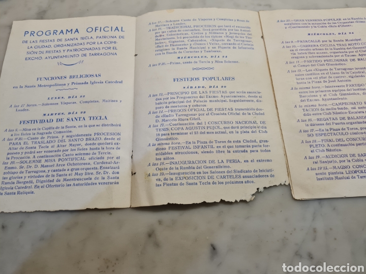 Cat&aacute;logos publicitarios: Fiestas de Santa Tecla 1947 programa - Foto 3