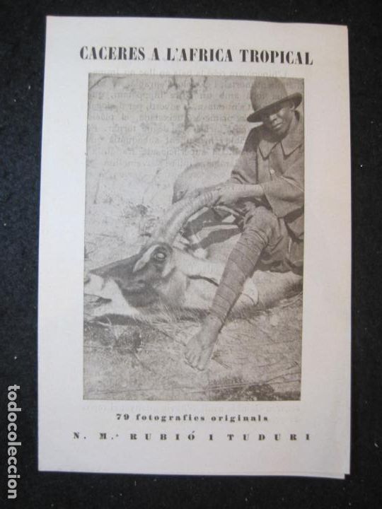 Werbekataloge: CACERES A L'AFRICA TROPICAL-EDITORIAL BARCINO-PUBLICITAT ANTIGA-VER FOTOS-(K-5401)
