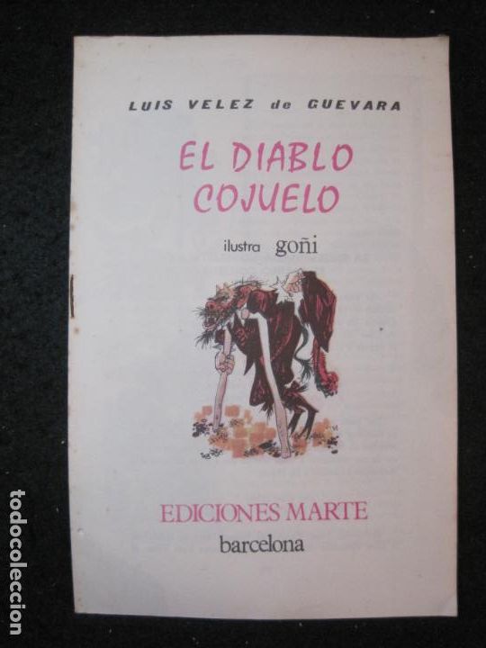 Advertising Catalogs: CATALOGO EL DIABLO COJUELO-POEMAS SATIRICOS-ILUSTRA GO&Ntilde;I-EDICIONES MARTE-VER FOTOS-(K-5422)