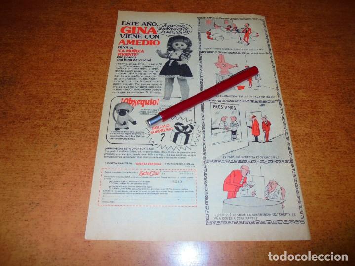 Werbekataloge: PUBLICIDAD JUGUETES 1977: GINA LA MU&Ntilde;ECA VIVIENTE VIENE CON EL MONO AMEDIO DE REGALO