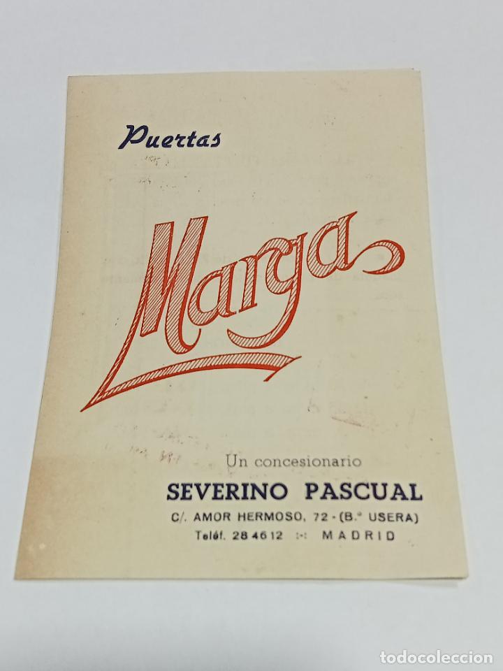 Werbekataloge: D&Iacute;PTICO PUBLICITARIO. PUERTAS MARGA. SEVERINO PASCUAL. MADRID. VER INTERIOR