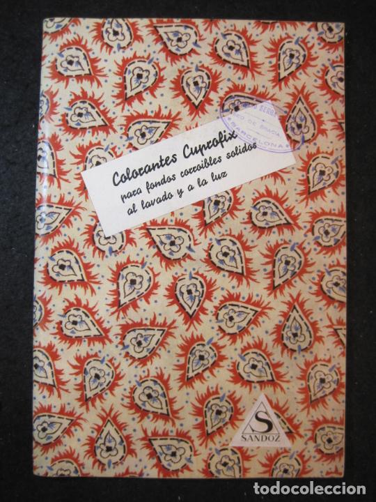 Advertising Catalogs: COLORANTES CUPROFIX-SANDOZ-CATALOGO PUBLICIDAD CON MUESTRAS-VER FOTOS-(K-5454)