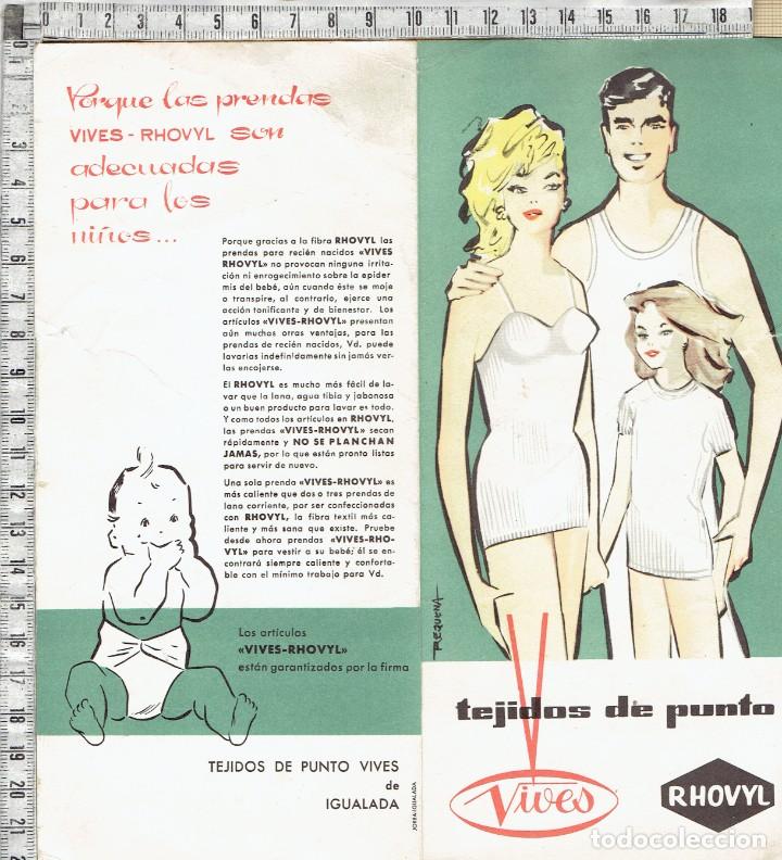 Catalogues publicitaires: CATALOGO TEJIDOS DE PUNTO VIVES - RRHOVYL - IGUALADA.