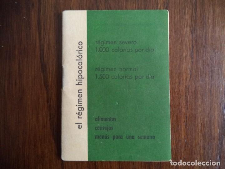 Werbekataloge: Peque&ntilde;o folleto informaci&oacute;n sobre El r&eacute;gimen Hipocal&ograve;rico.