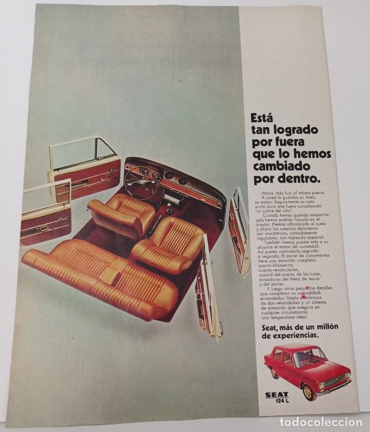 Cat&aacute;logos publicitarios: PUBLICIDAD SEAT, HOJA SUELTA PUBLICACION A&Ntilde;OS 60. ( 22 X 30 CM ).