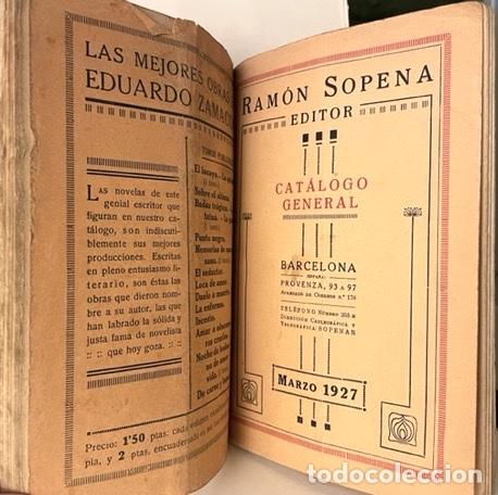 Cat&aacute;logos publicitarios: 2 cat&aacute;logos de libros editados por Ram&oacute;n Sopena (Barcelona) : Marzo 1927 y Enero 1931.