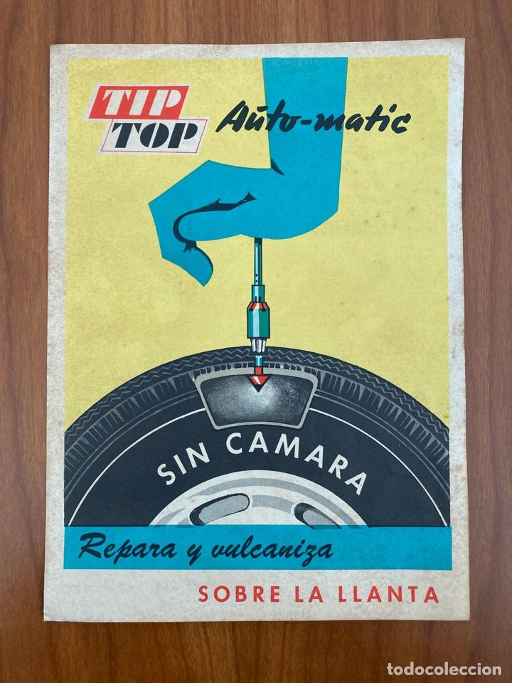 Cat&aacute;logos publicitarios: REMA Tip Top reparaci&oacute;n de neum&aacute;ticos, d&iacute;ptico publicitario, a&ntilde;os 60