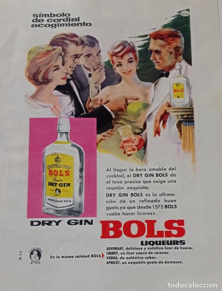 Cat&aacute;logos publicitarios: PUBLICIDAD GINEBRA BOLS , HOJA SUELTA PUBLICACION A&Ntilde;OS 50. ( 21 X 26 CM ).