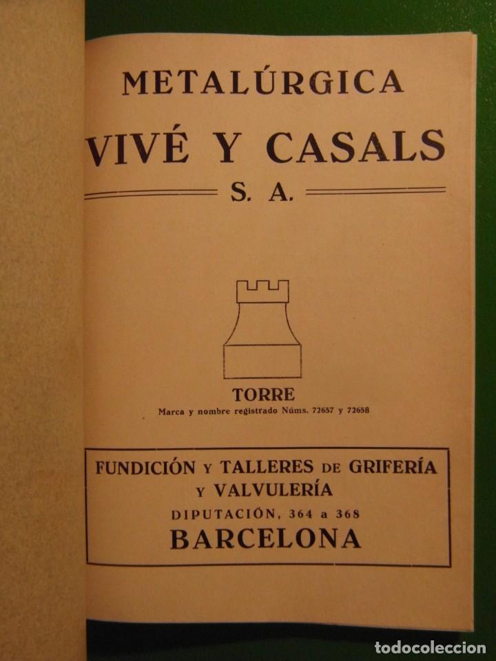 Cat&aacute;logos publicitarios: Barcelona. Cat&aacute;logo *Metal&uacute;rgica Viv&eacute; y Casals S.A.* 67 p&aacute;gs. Meds: 155x213 mm.