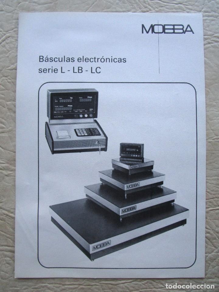 Werbekataloge: antiguo catalogo basculas mobba serie L LB LC