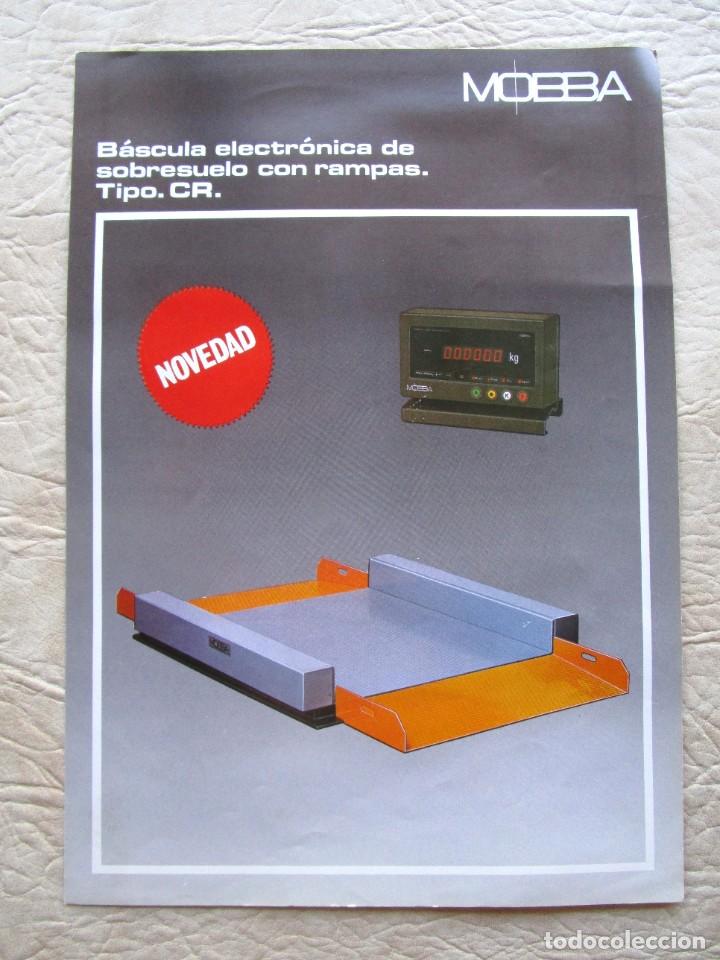 Cat&aacute;logos publicitarios: antiguo catalogo basculas mobba serie CR - Foto 1