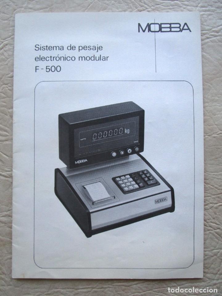 Werbekataloge: antiguo catalogo basculas mobba F 500