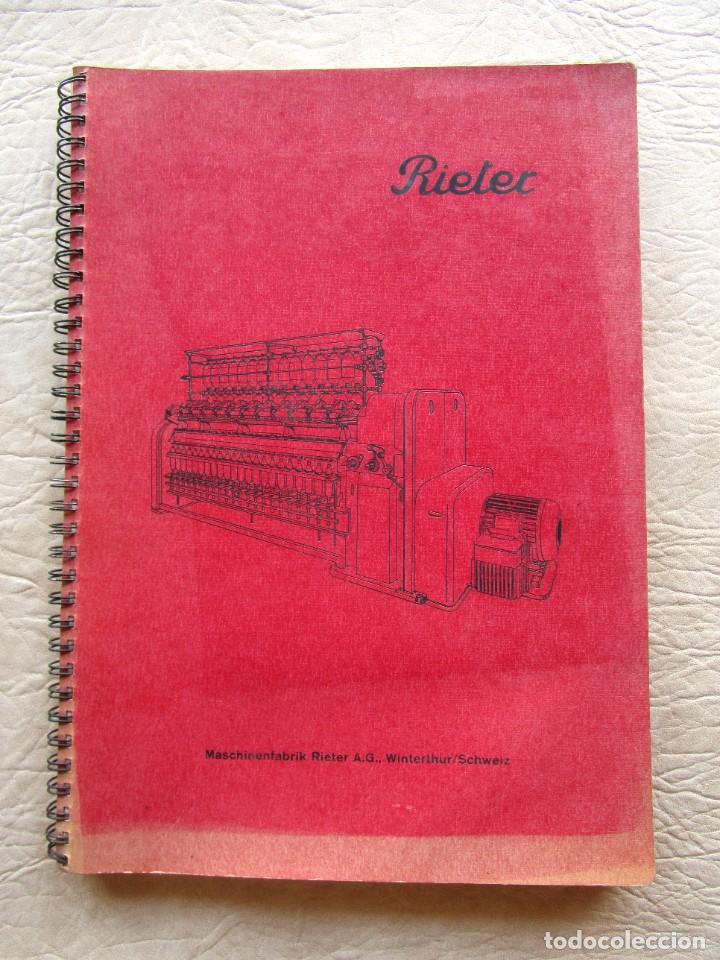 Werbekataloge: antiguo catalogo manual recambios Rieter a&ntilde;o 1966 partes model G 4 telar hiladora industrial