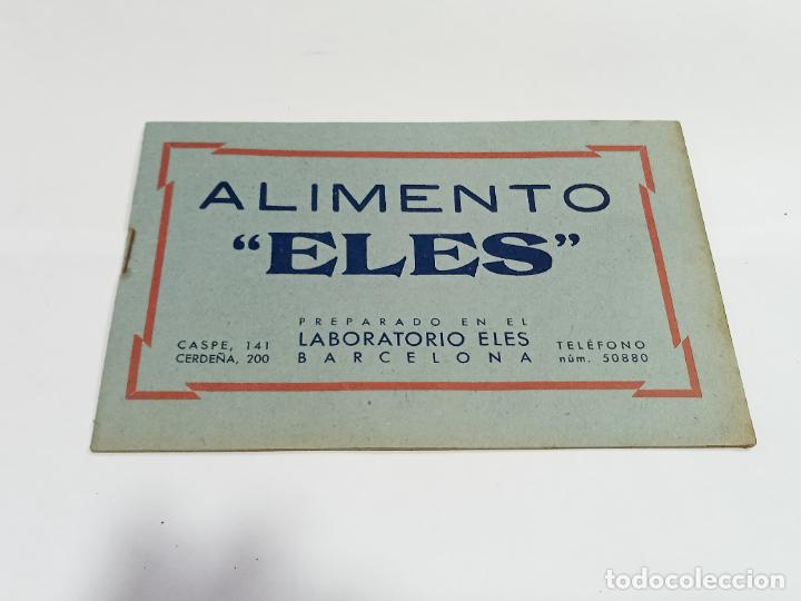 Werbekataloge: CATALOGO PUBLICITARIO ALIMENTO ELES. BARCELONA. COMPOSICI&Oacute;N, INFORMACI&Oacute;N, ILUSTRADO. VER