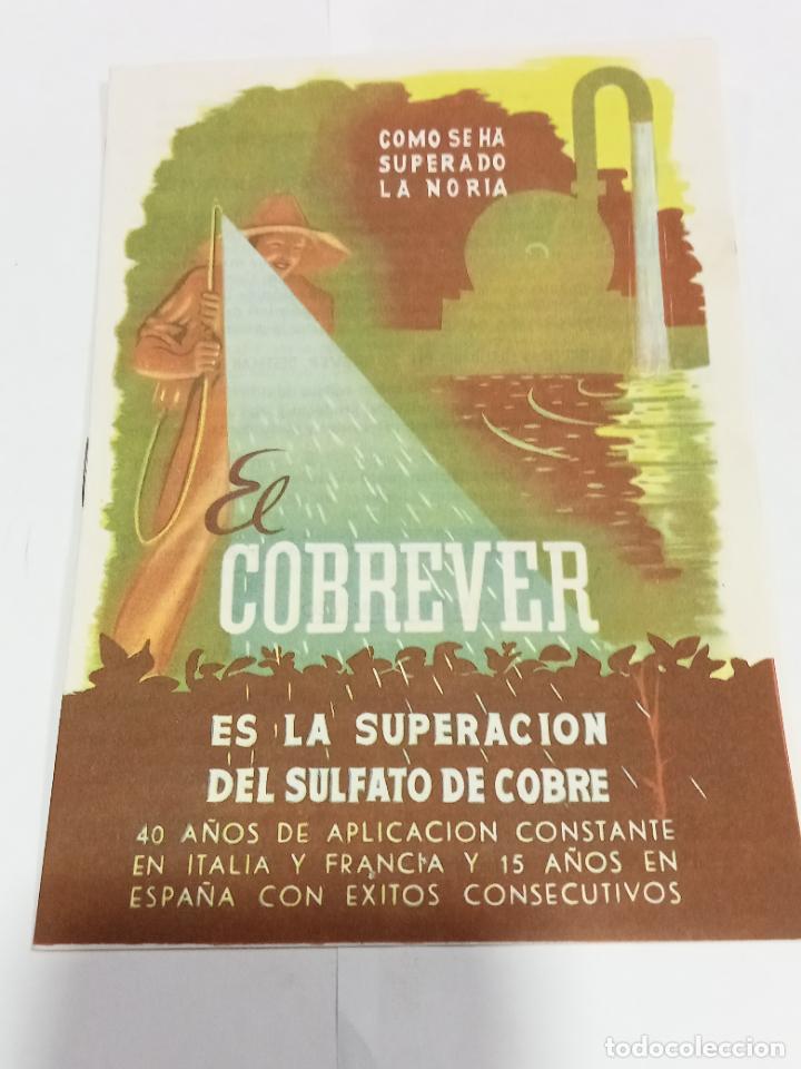 Werbekataloge: PUBLICIDAD. EL COBREVER ES LA SUPERACION DEL SULFATO DE COBRE. CEIFA. INDICACIONES, APLICACI&Oacute;N. 1948