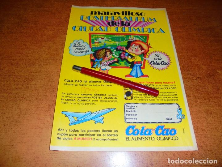 Cat&aacute;logos publicitarios: PUBLICIDAD 1972: COLA CAO EL ALIMENTO OL&Iacute;MPICO, CON POSTERS DE LA CIUDAD OL&Iacute;MPICA.