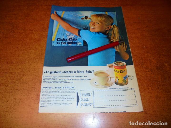 Cat&aacute;logos publicitarios: PUBLICIDAD 1975: COLA CAO CON POSTERS DE MARK SPITZ