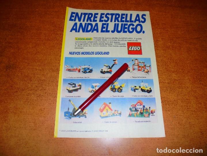 Werbekataloge: PUBLICIDAD JUGUETES 1986: LEGO. NUEVOS MODELOS LEGOLAND.