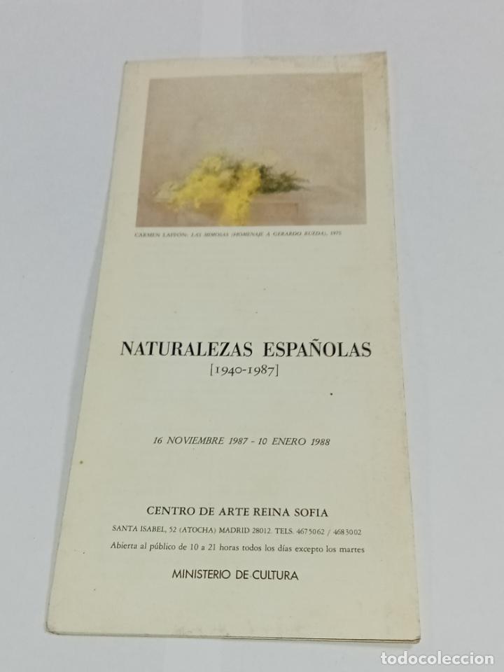 Catalogues publicitaires: FOLLETO INFORMATIVO. CENTRO DE ARTE REINA SOFIA. 1988. NATURALEZAS ESPA&Ntilde;OLAS. VER INTERIOR