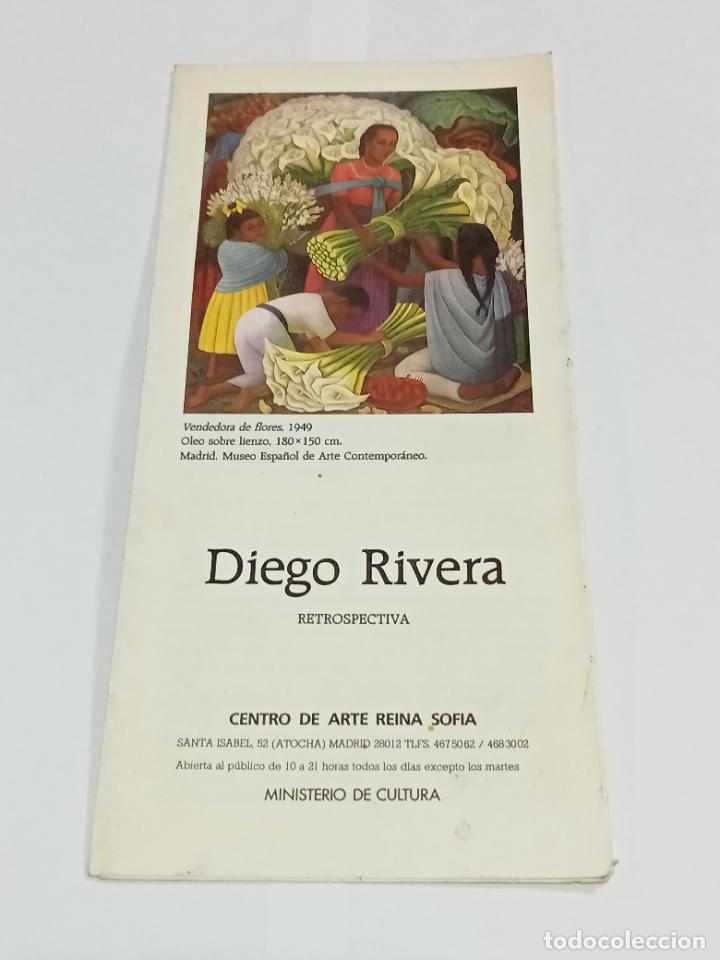 Catalogues publicitaires: FOLLETO INFORMATIVO. CENTRO DE ARTE REINA SOFIA. DIEGO RIVERA RETROSPECTIVA. VER INTERIOR