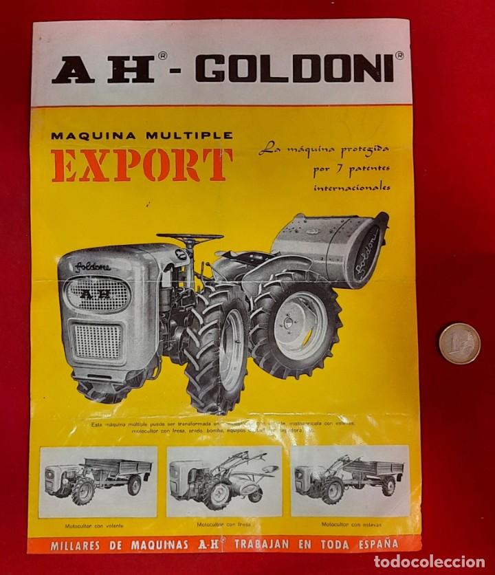 Cat&aacute;logos publicit&aacute;rios: CATALOGO TRACTORES GOLDONI - ZARAGOZA