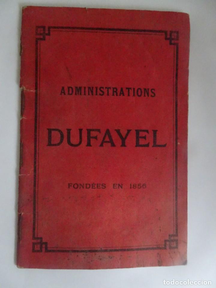 Advertising Catalogs: ANTIGUA LIBRETA OBSEQUIO ALMACENES DUFAYEL, PAR&Iacute;S, VER FOTOS