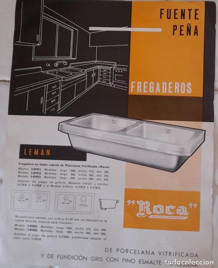 Cat&aacute;logos publicitarios: CAT&Aacute;LOGO DE FREGADEROS ROCA, D&Iacute;PTICO