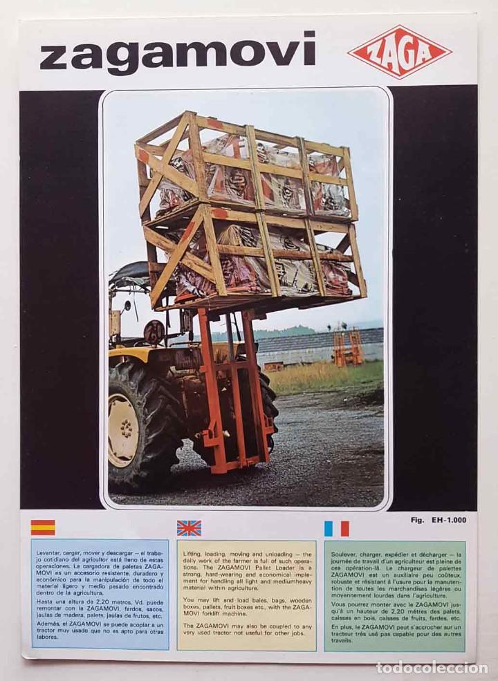 Cat&aacute;logos publicit&aacute;rios: Folleto ZAGA, toro, Durango, c1970/80