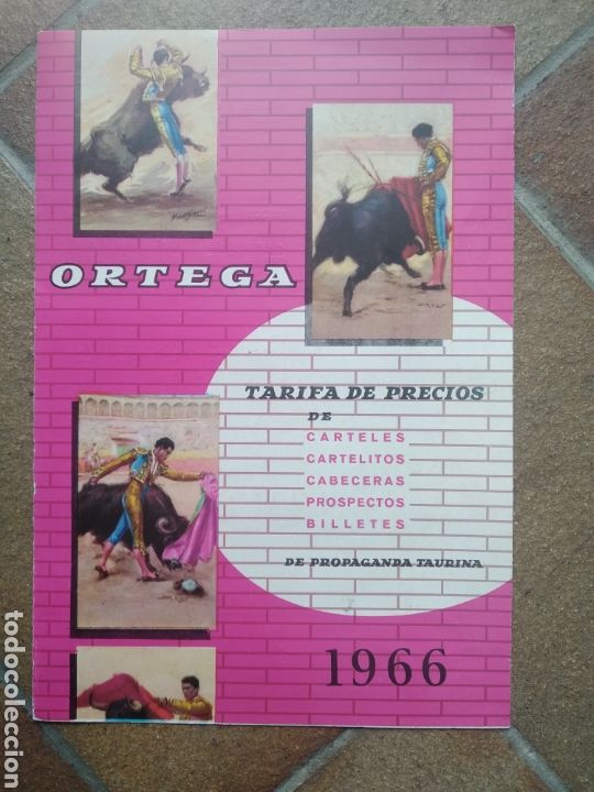 Cat&aacute;logos publicit&aacute;rios: CARTEL PUBLICITARIO IMPRENTA CARTELES PROPAGANDA TAURINA 1966