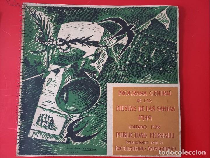 Cat&aacute;logos publicitarios: FIESTAS DE LAS SANTAS DE MATARO 1949 / PROGRAMA OFICIAL - Foto 1