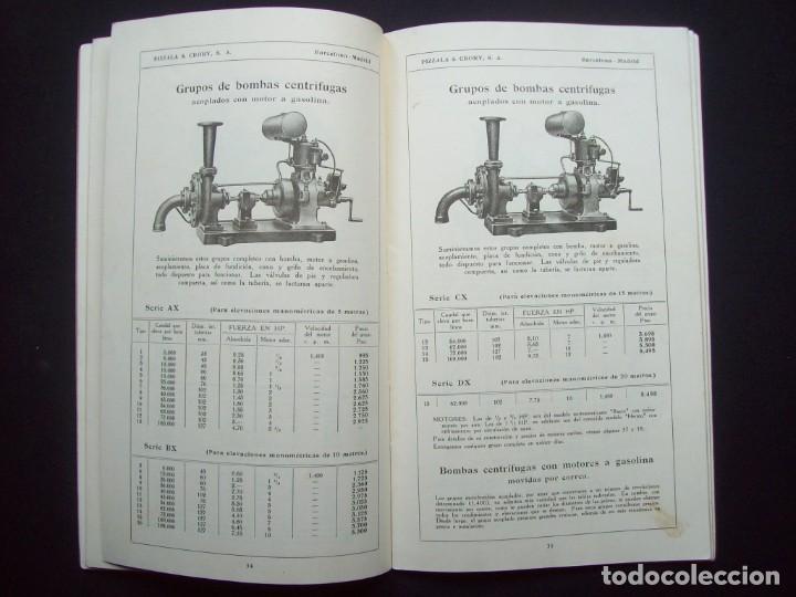Cat&aacute;logos publicit&aacute;rios: Catalogo. Bombas para todos uso. Pizzala & Crory. A&ntilde;o 1930. Motores y herramientas