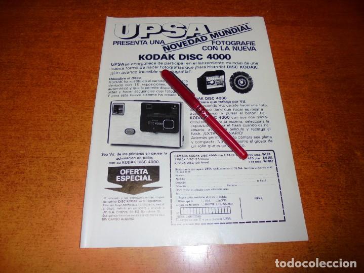 Cat&aacute;logos publicitarios: PUBLICIDAD 1982: NOVEDAD MUNDIAL, KODAK DISC 4000
