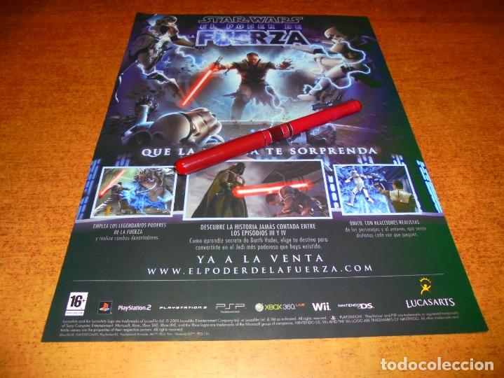 Werbekataloge: PUBLICIDAD 2008: STAR WARS EL PODER DE LA FUERZA, VIDEOJUEGO