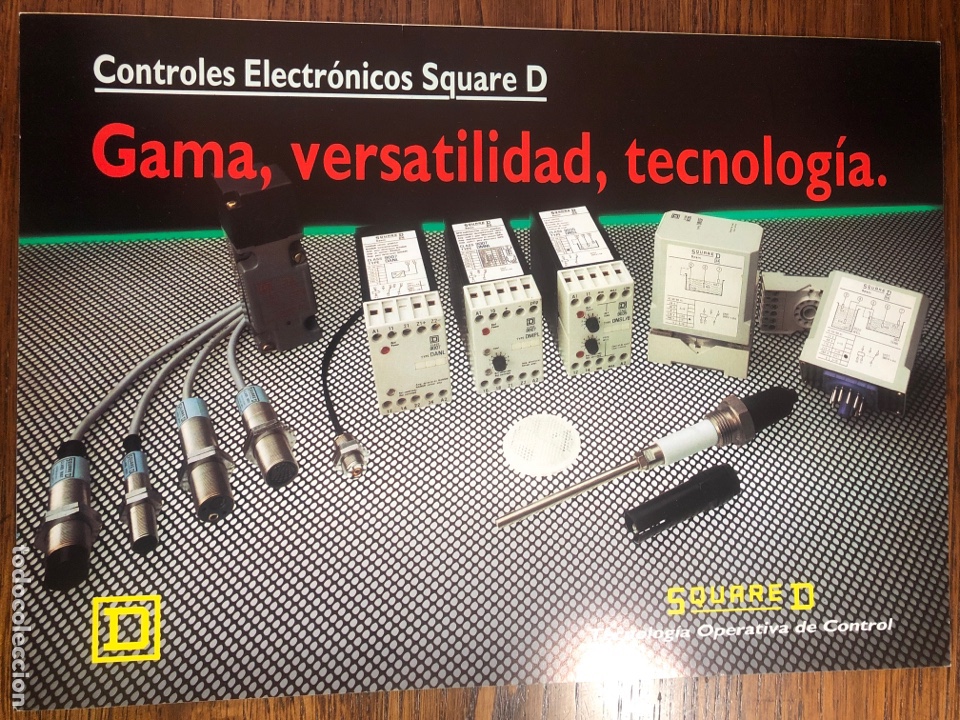 Cat&aacute;logos publicitarios: FOLLETO CAT&Aacute;LOGO CONTROLES ELECTR&Oacute;NICOS SQUARE D 1985
