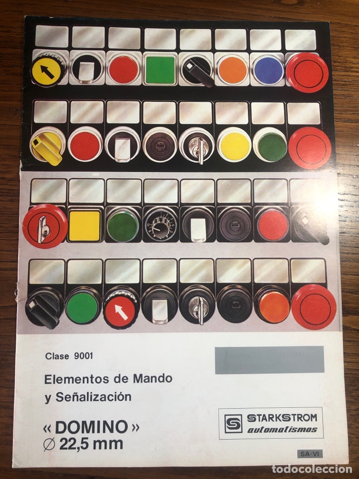 Advertising Catalogs: FOLLETO CAT&Aacute;LOGO ELEMENTOS DE MANDO Y SE&Ntilde;ALIZACI&Oacute;N DOMINO STARKSTROM AUTOMATISMOS 1982