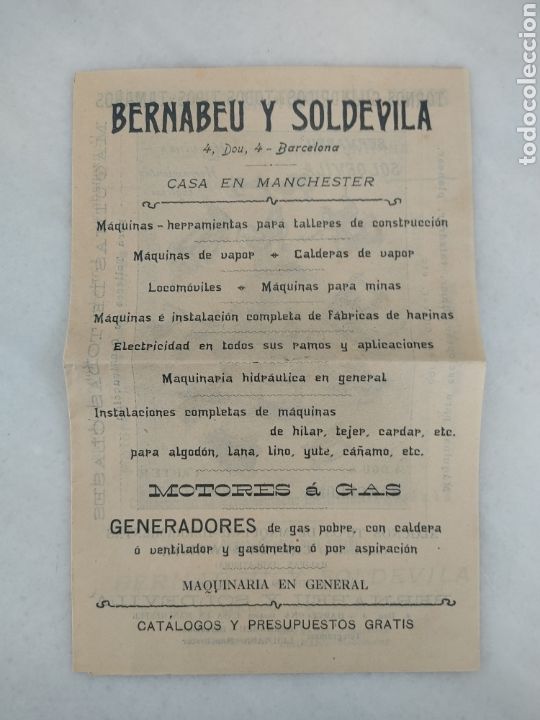 Cataloghi pubblicitari: antiguo cat&aacute;logo publicidad Bernab&eacute;u y Soldevilla