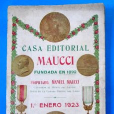 Catálogos publicitarios: CATÁLOGO DE OBRAS. CASA EDITORIAL MAUCCI. 1º DE ENERO 1923.. Lote 326745663