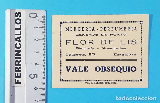 Werbekataloge: VALE OBSEQUIO MERCERIA PERFUMERIA FLOR DE LIS ZARAGOZA